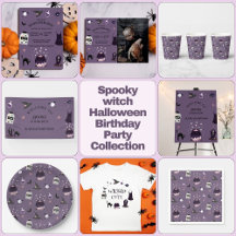 Spooky witch Halloween Birthday Party Collection