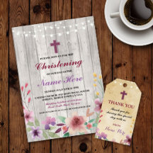 Floral Religious Cross