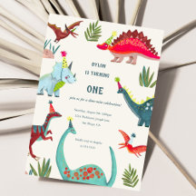 Dinosaur prehistoric jungle birthday kids