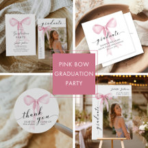 Pink Bow Graduation Party