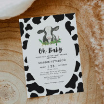 Cow Theme Baby Shower