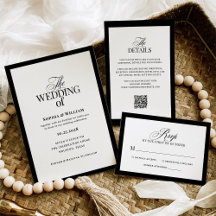 Classic Luxe | Elegant Black and White Wedding