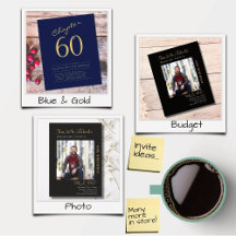 T4 Studio 60th Birthday Invitations