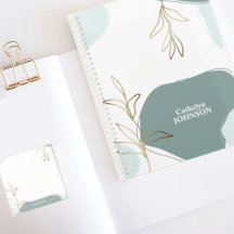 Abstract Mint & Moss Green