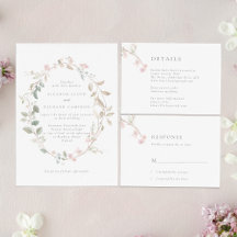 Romantic Blush Floral Wedding Collection