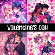 Anime Valentine's Day Card & Gifts