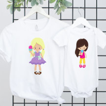 Girl With Ice Cream - Baby and Kids Clothes