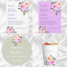 CORAL BLUSH PINK FLORAL BRIDAL SHOWER