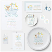 Sweet Paper Boat Bear