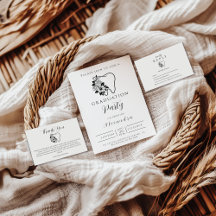 Elegant Floral Tooth Dental Graduation