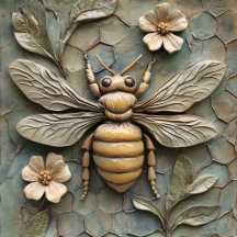 Flora & Fauna Ceramic Tiles Faux Reliefs