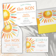 Here Come The Son Boho Sunshine Baby Shower 