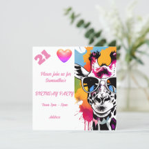 Personalised Photo Postcard Birthday Invitation 