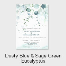 Dusty Blue & Sage Green Eucalyptus Greenery