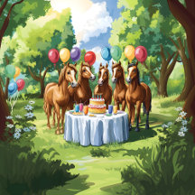 5 Horses Birthday Party