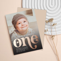 Modern Minimalist Boho One Birthday