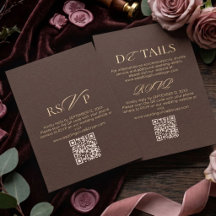 Elegant Chocolate Mocha Wedding 