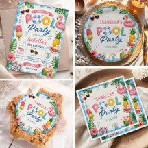 Summer Pool Birthday Party