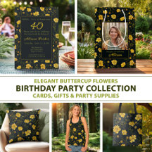 Elegant Buttercup Flowers Birthday Collection