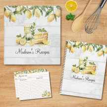 Yellow Summer Lemon Personalized Kitchen Gift