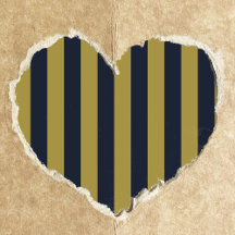 Elegant Gold & Navy Blue Vertical Stripes 