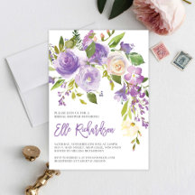 Purple flowers boutique set