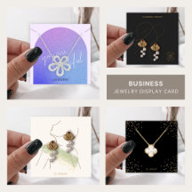 Business Jewelry Display Card