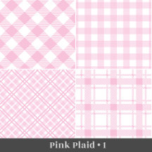 Classic Pink Plaid Checkered Home Decor