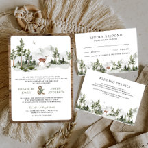 Mountain Forest Deer Wedding Suite