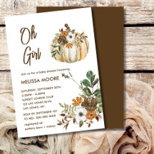 Fall Rustic Brown Floral