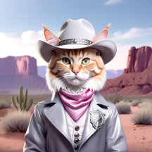 Wild West Sheriff Cat