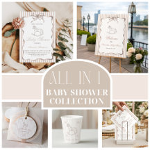 Vintage Gender Neutral Rocking Horse Baby Shower