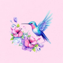 Cute Hummingbird Girl Baby Shower Suite