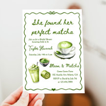 Elegant She Found Her Perfect Matcha Bridal Shower