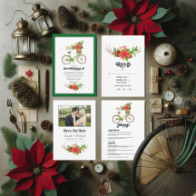 Retro Bicycle Christmas Wedding Collection