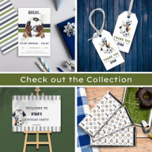 Green Blue Soccer Birthday Party for Kids