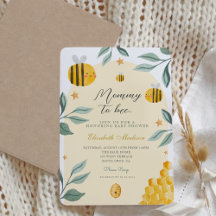 Watercolor Bee Honey Sweet  Baby Shower