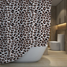 Leopard Print Shower Curtain
