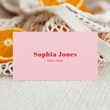 Retro Bold Serif Business Card