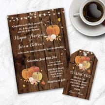 Pumpkin Wood Floral Collection