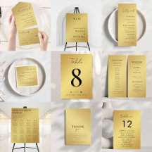 Gold & Black Metallic Gradient Wedding Collection