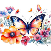 Butterfly and Flowers Girl's Birthday Party