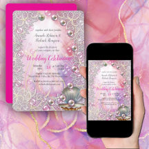 A Pink and White Marble Finish with Brushed Gold 