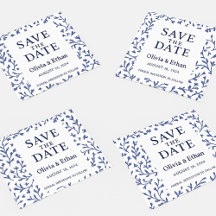 Flat Save the Date Cards   Modern Wedding Design
