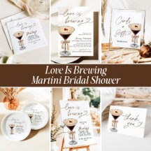 Love Is Brewing Espresso Martini Bridal Shower