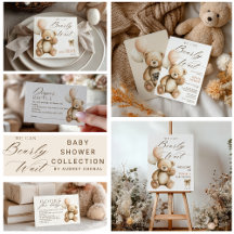 We Can Bearly Wait Teddy Bear cute Baby Shower