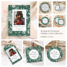 Botanical Christmas Holiday Card Collection