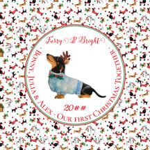 Merry Furry & Bright Dachshund Dogs