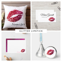 Pink Glitter Lipstick Collection