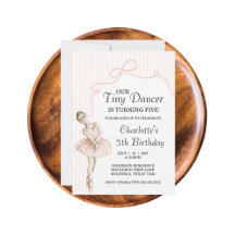 Tiny Dancer Ballerina Pink Girls Birthday